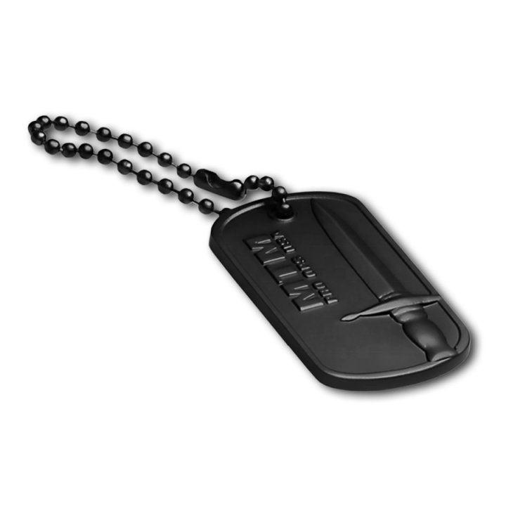 Metal zinc alloy custom shape military army dog tag with enamel filled