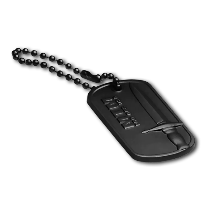Metal zinc alloy custom shape military army dog tag with enamel filled