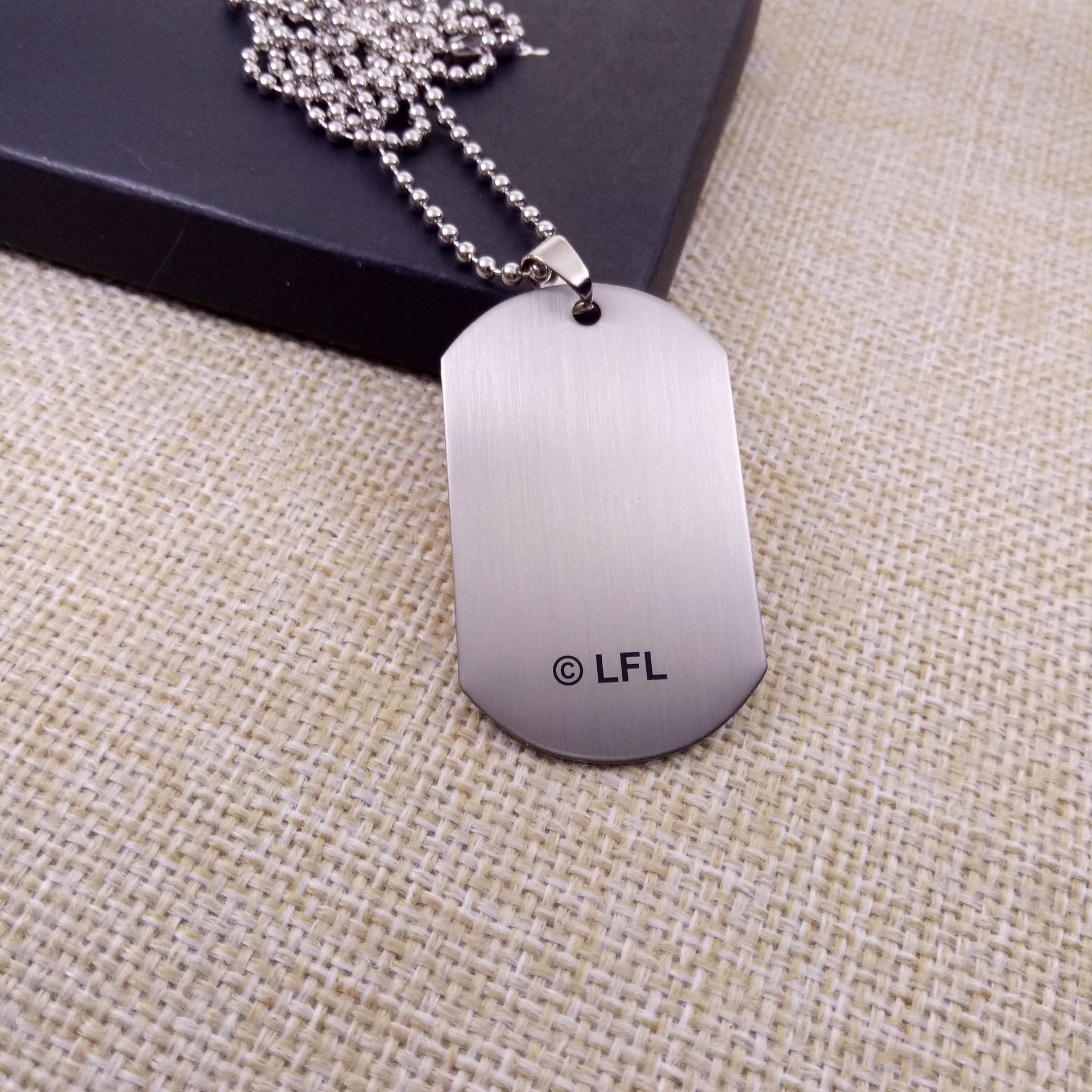 Wholesale customized stainless steel printed dog tags with ball chain