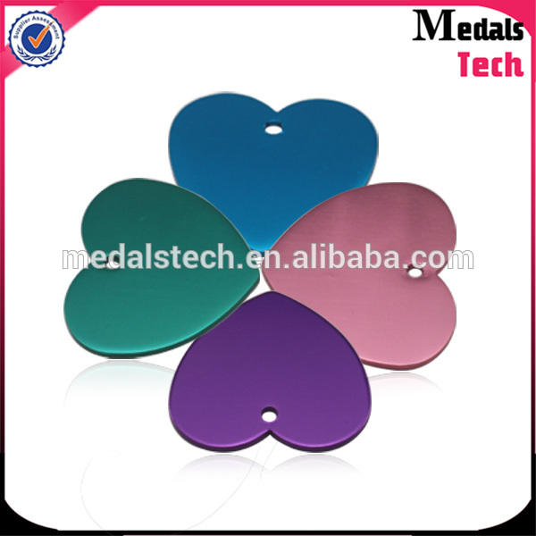 High quality colorful cheap anodized aluminum dog tag
