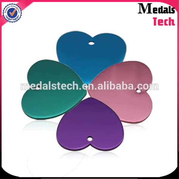 High quality colorful cheap anodized aluminum dog tag