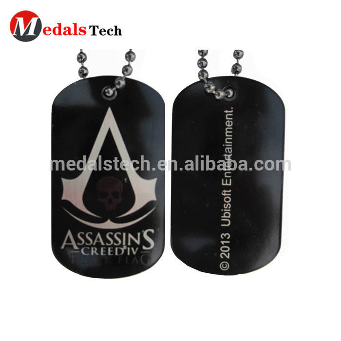 PromotionalOEM ODM common size aluminum anodizing black dog tags