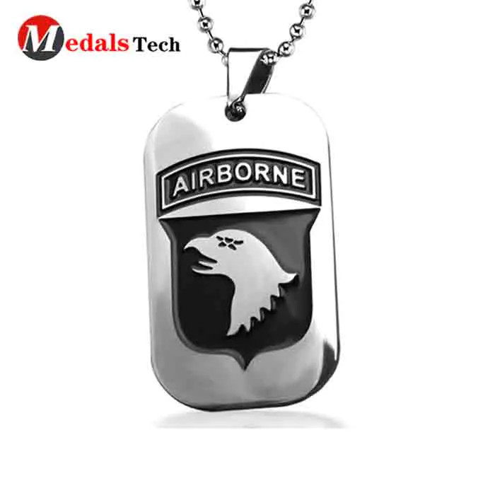Cheap aluminum stainless steel sublimation blank metal dog tag