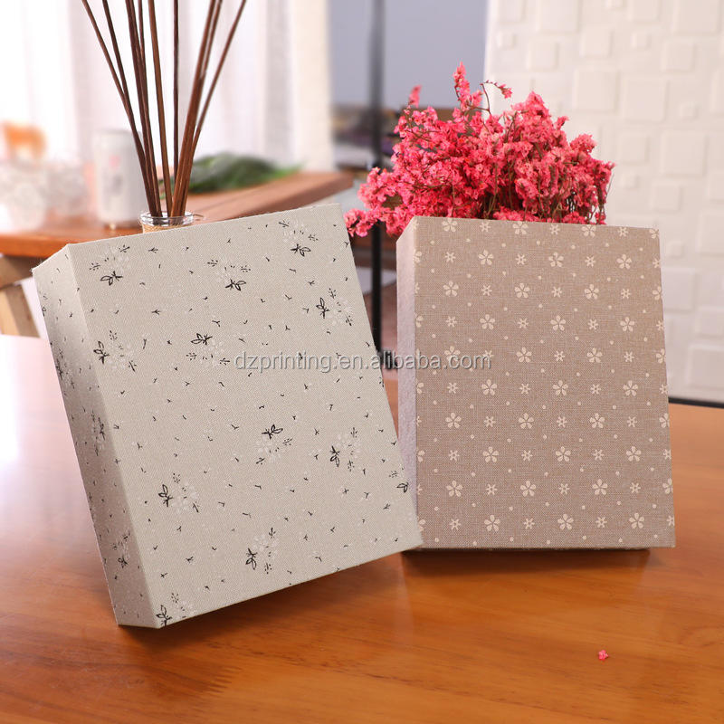 product-Elegant Cloth Material Hard Cover Plastic Sleeves Photo Album With Memo Space-Dezheng-img-1