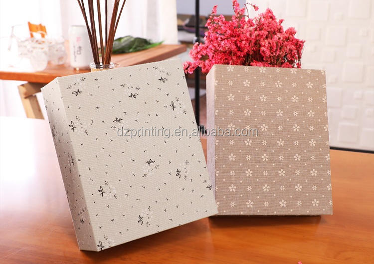 product-Dezheng-Elegant Cloth Material Hard Cover Plastic Sleeves Photo Album With Memo Space-img-1