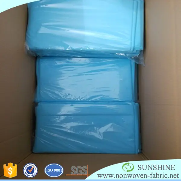 pre-cut SMS non wovenbedsheet high quality spunbonded nonwovens disposable nonwoven bed sheet