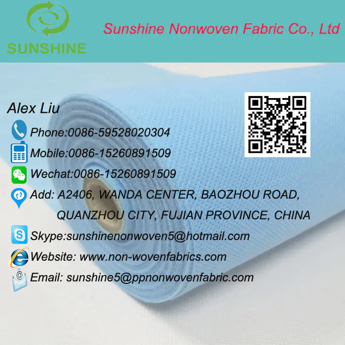polypropylene nonwoven for S,SS,SMS ect spunbonded non-woven fabric for bed sheet