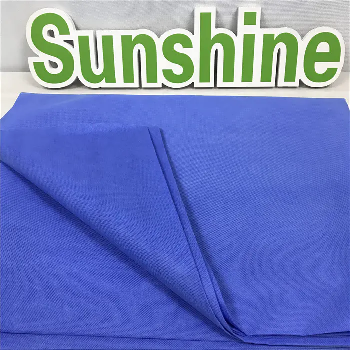 15g-60g high quality white and blue SMS polypropylene spun bonded nonwoven fabric
