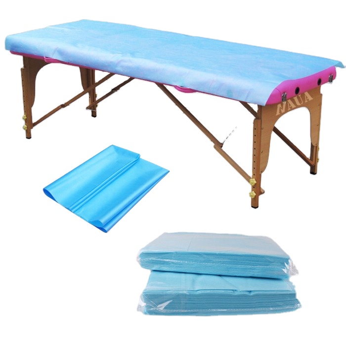 pre-cut SMS non wovenbedsheet high quality spunbonded nonwovens disposable nonwoven bed sheet