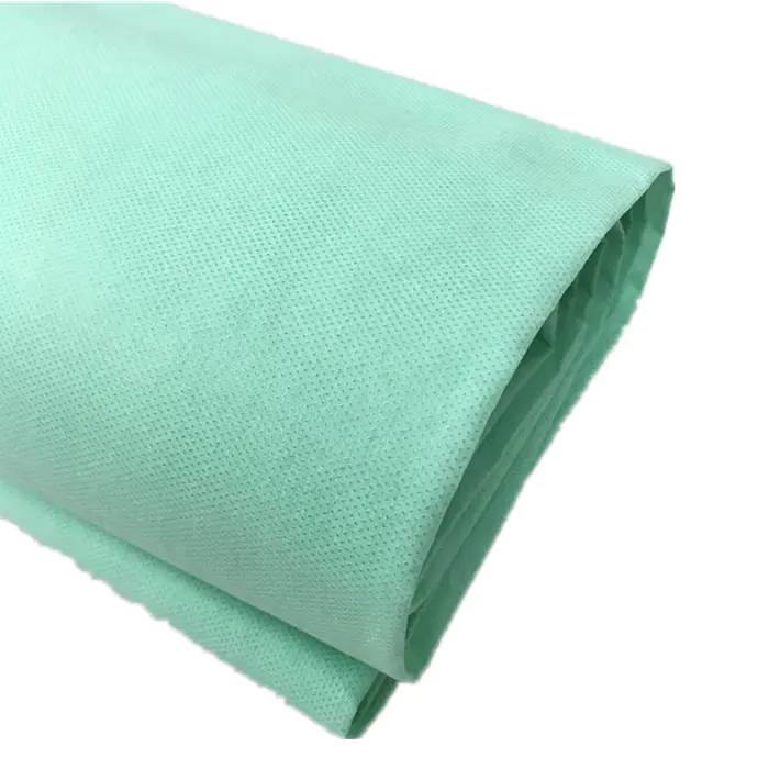 15g-60g high quality white and blue SMS polypropylene spun bonded nonwoven fabric