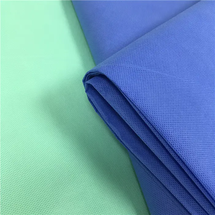 SMS non woven fabric 100%PP spunbonded nonwovens disposable nonwoven bed sheet