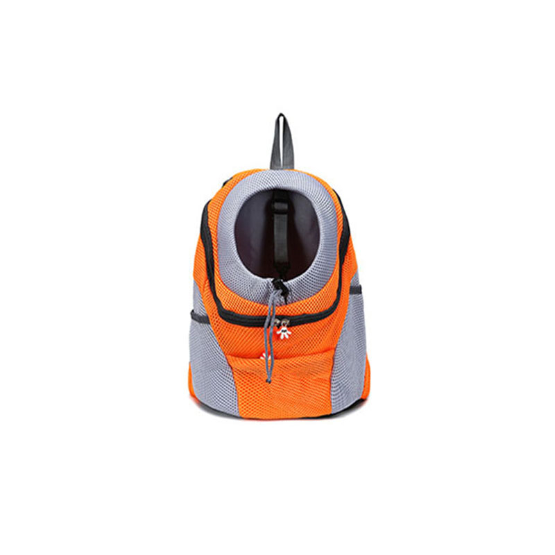 New New Out Double Shoulder Portable Travel Backpack Outdoor Pet Dog Carrier Bag Pet Dog Front Bag Mesh Backpack Head
