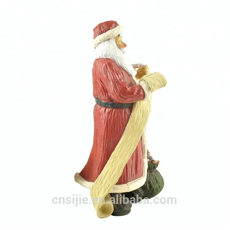 Resin Santa Claus Figure Statues For Christmas gift