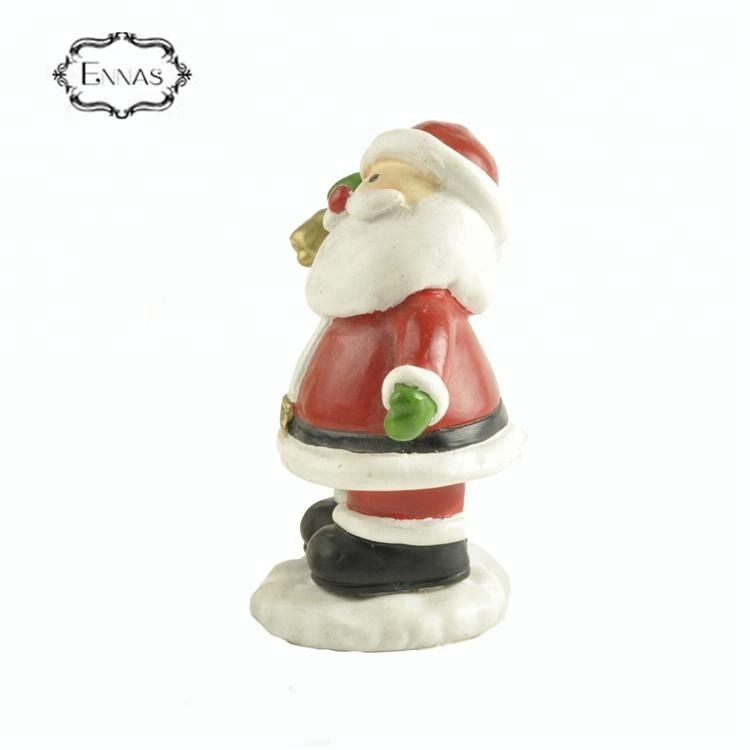 2019 Most popular resin small santa claus statues for christmas decoration