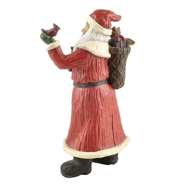 Polyresin decoration Santa figurine statue christmas craft gift