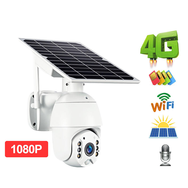 ALLTOP Solar cam 2MP wifi PIR with battery Waterproof two way audio solar 4G cctv camera