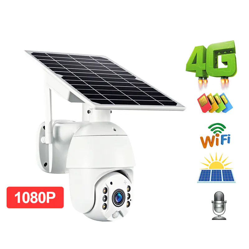 ALLTOP Solar cam 2MP wifi PIR with battery Waterproof two way audio solar 4G cctv camera