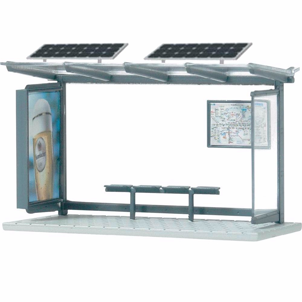 Stainless Steel Solar Bus Stop Smart Bus Shelter