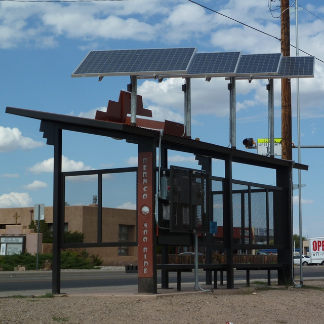 Metal Solar Energy Bus Shelter Station Design