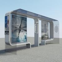 Outdoor Advertising Solar Bus Stop Shelter Suppliers
