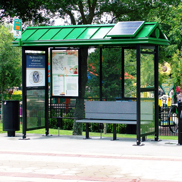 Customized stainless steel Solar Bus Stop Station
