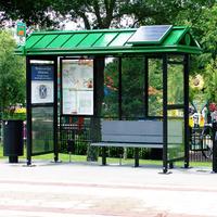 Customized stainless steel Solar Bus Stop Station