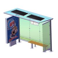 YEROO manufactory hot sale advertising solar bus stops shelter design