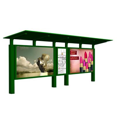 Small-scale bus waiting shed solar powered bus stopshelter