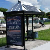 Outdoor Advertising Metal Solar Bus Stop Shelter Station Suppliers