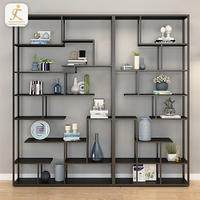 modern black art display shelf stainless steel book artwork showcase rack shelf metal display book rack book shelf