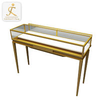 stainless steel retail jewelry shop counter design showcase display stand modern jewelry mall display cabinet showcase