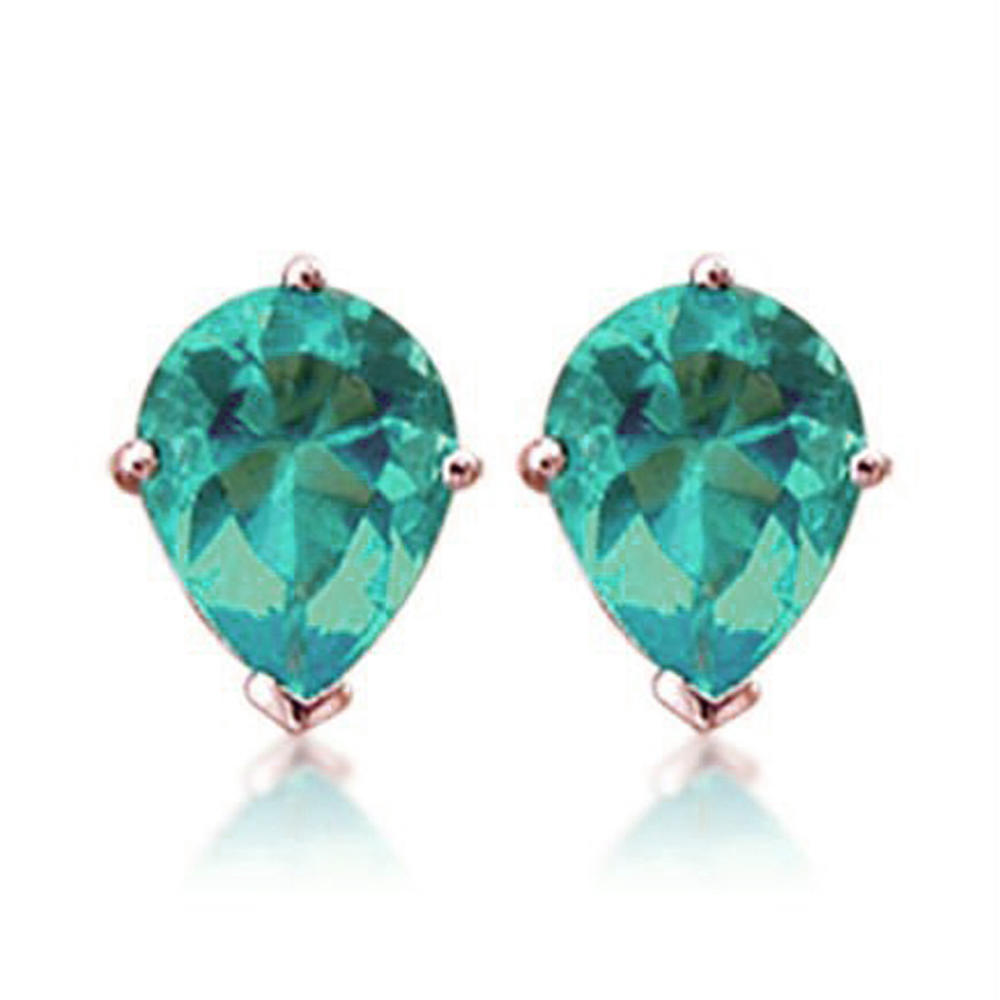product-Grace girls fashion precious stone emerald earrings studs-BEYALY-img-3