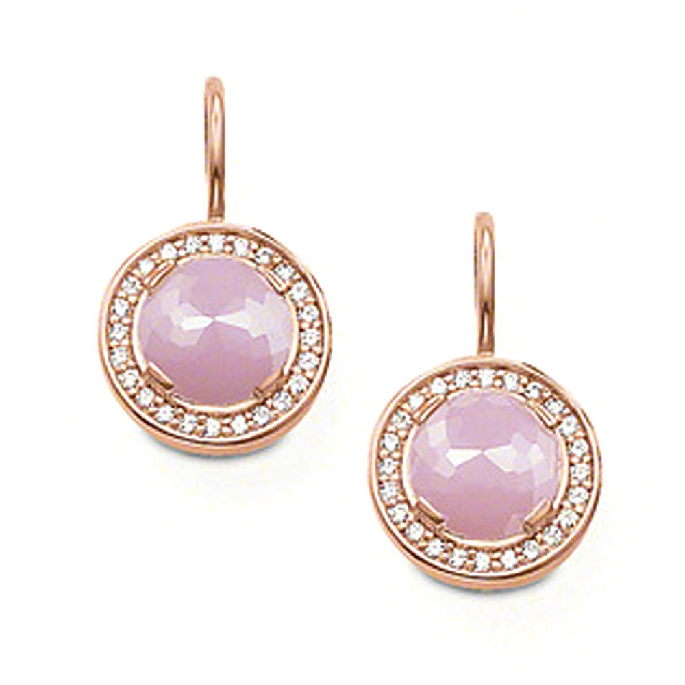 Testimonials pink stone round natural zircon gemstone jewelry
