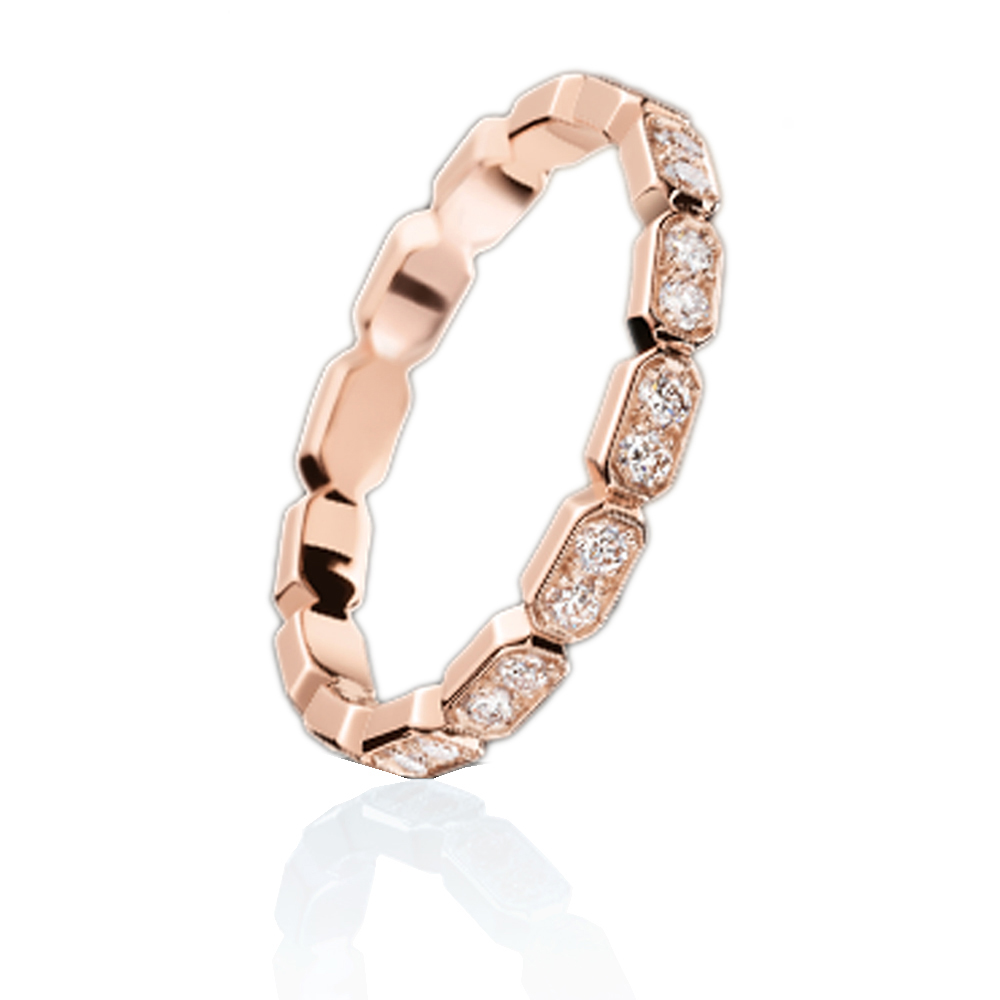 Rose gold plated real diamond ring engagement from china