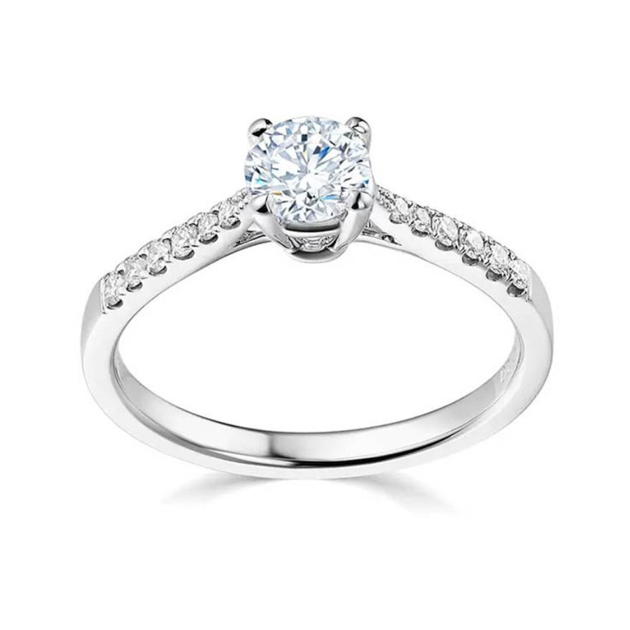 Fashion Wedding Jewelry 925 Silver Ring With Inlaying Diamond