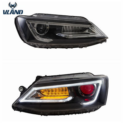 VLAND manufacturer accessory for Car Headlight for Jetta LED Head light for 2011-2014 for Sagita Head lamp with LED DRL