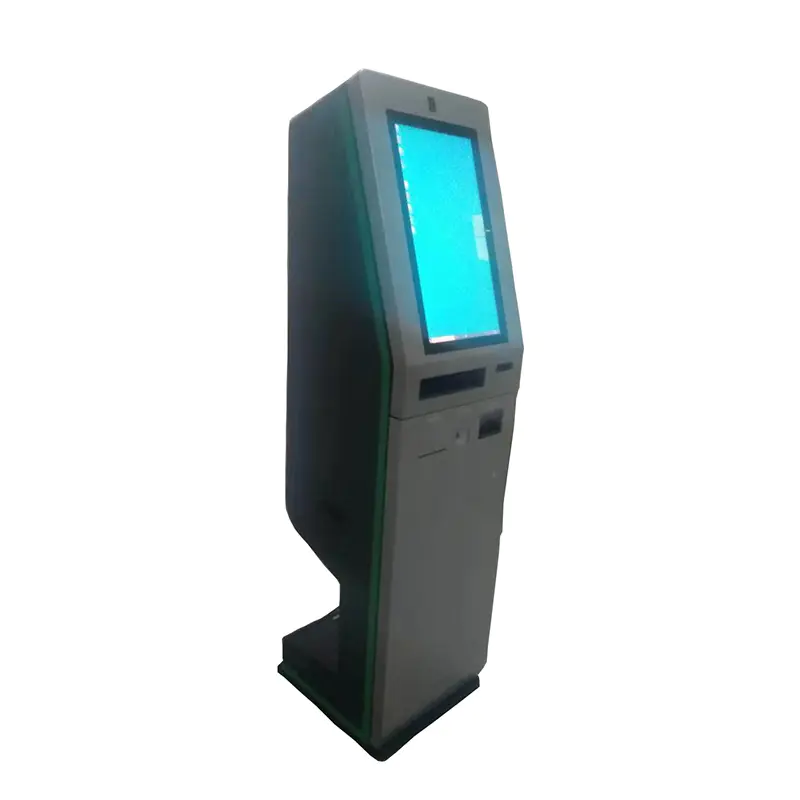 digital signage hotel kiosk with check in check out and cash paying function