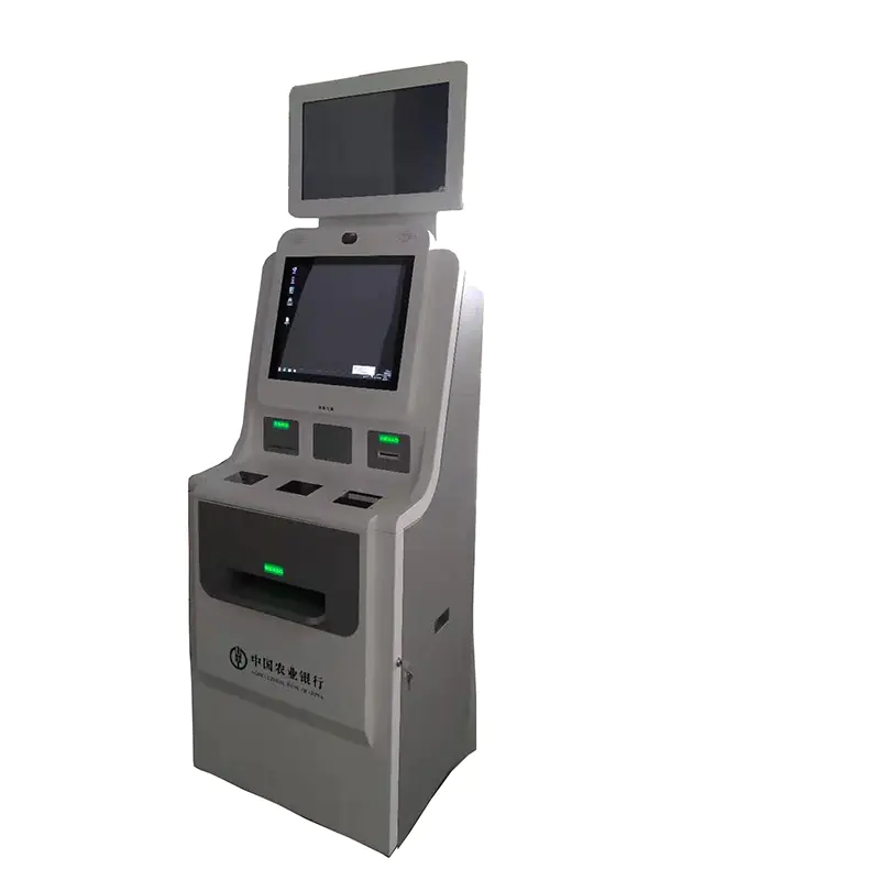 digital signage clinic self service kiosk supporting bank card social security card pay