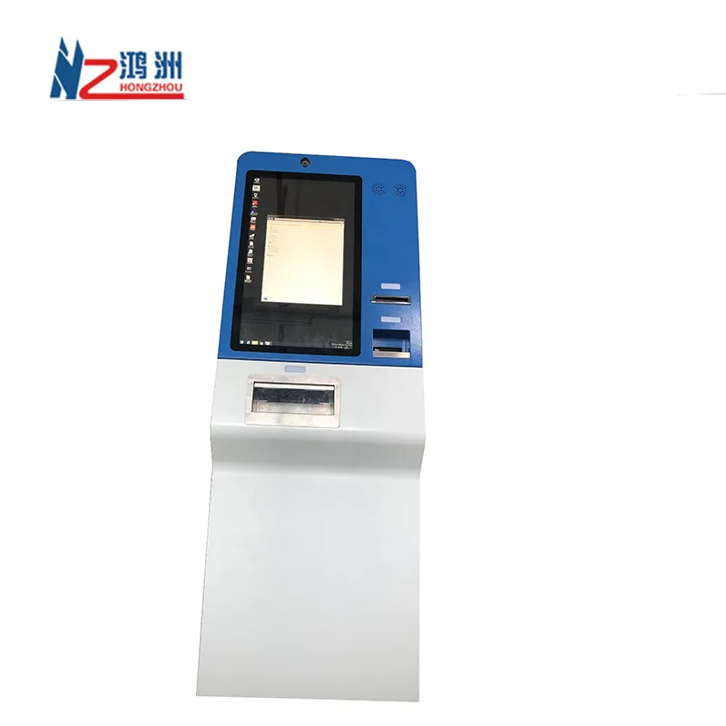 Kiosk Manufacturer Self Service Bank Kiosk With Cash Acceptor And Cash Dispenser