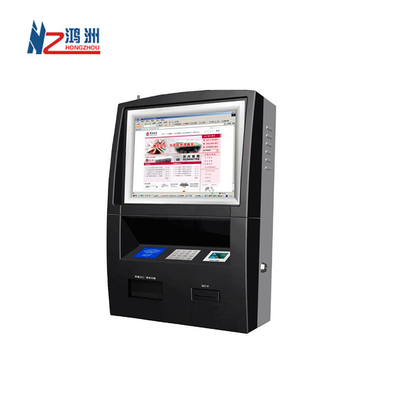 Wall Mounted Ticketing Vending Payment Kiosk With Cash Acceptor