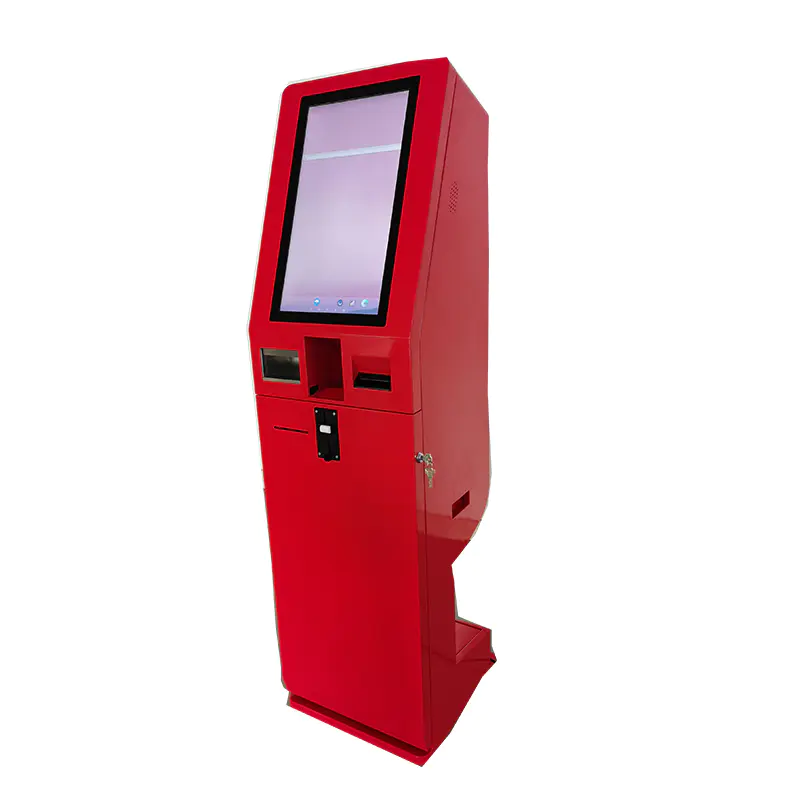 Android Payment System Cash Dispenser Self Ordering Kiosk for Fast Food