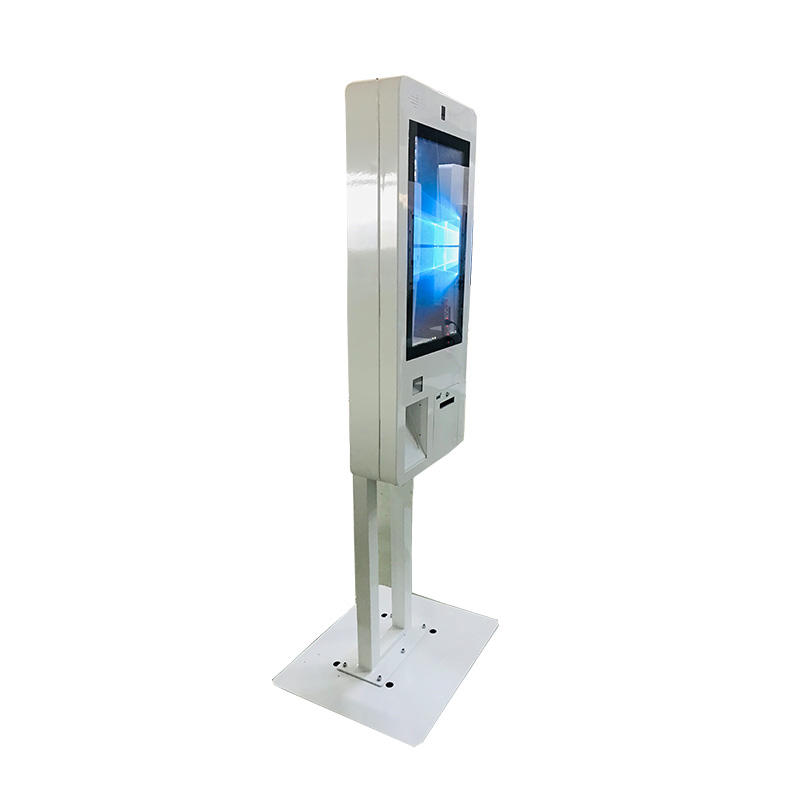 High quality 27 inch all in one self service payment ordering kiosk with barcode scanner