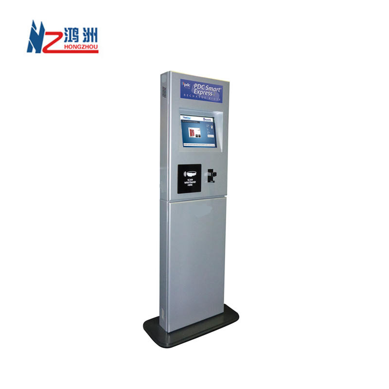 WIFI touch screen atm kiosk machine with A4 laser printer