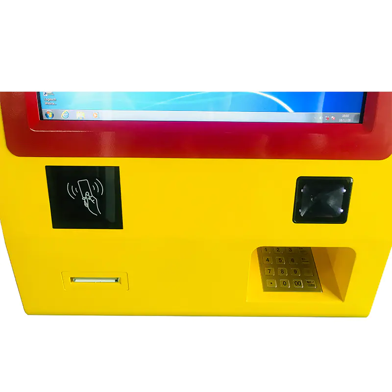 Customized wall mounted payment kiosk with cash deposit and withdraw