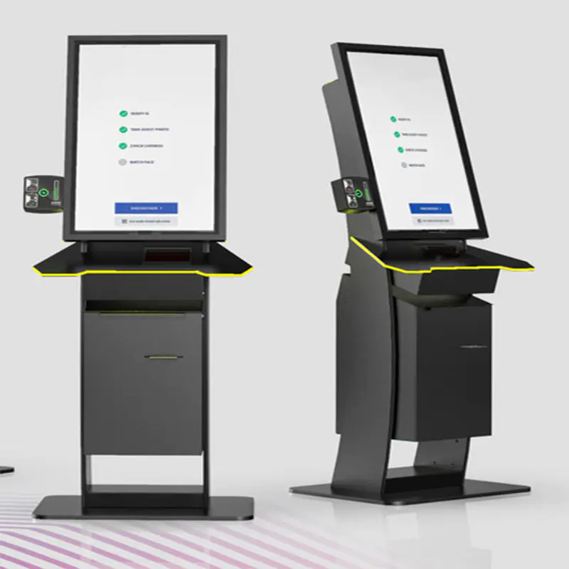 standing movable ticket printing Kiosk
