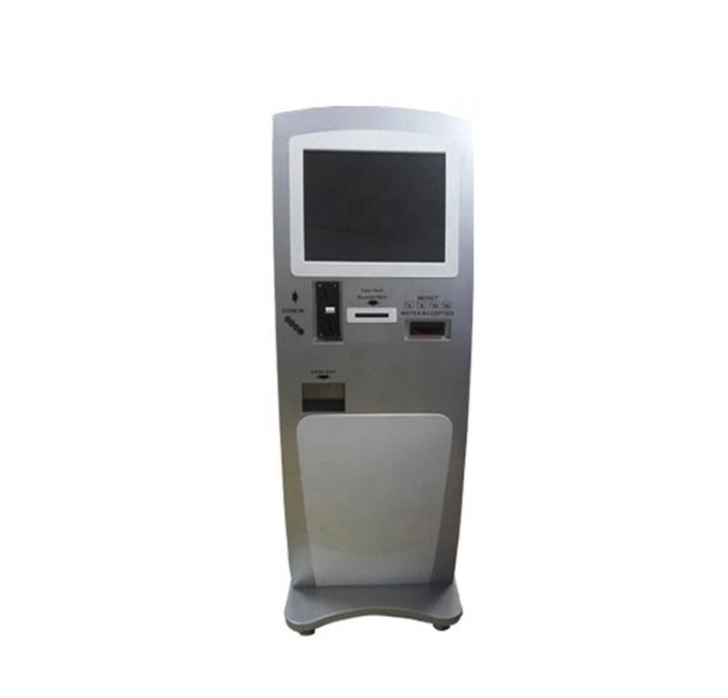 LED capacitive touch screen coin-operated kiosk with scanner thermal printer