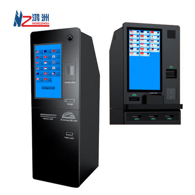 ATM kiosk foreign currency exchange machine with credit card reader