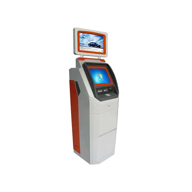 Hotel stand alone android ticket terminal super market touchscreen restaurant ordering self service payment kiosk for airline