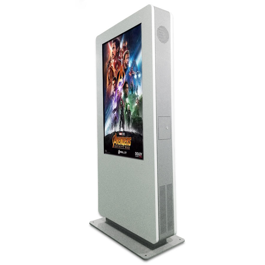 55 inch floor standing Outdoor Advertising Player/lcd digital signage with high brightness