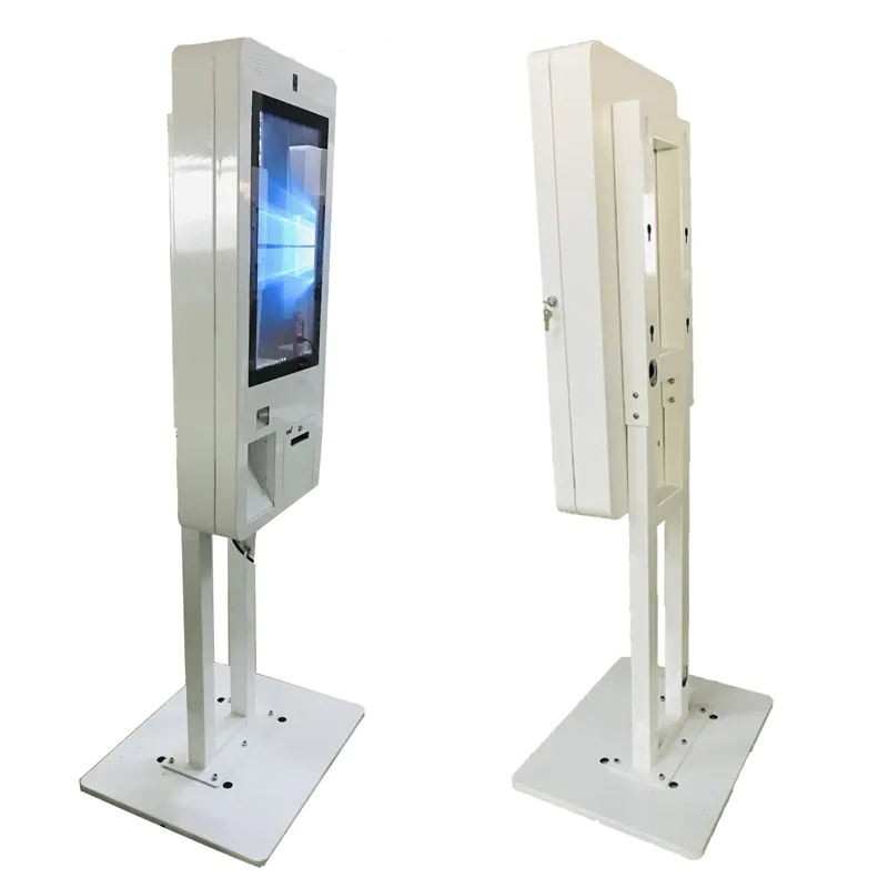 Free Standing Automatic Self Service Ordering Payment Kiosk
